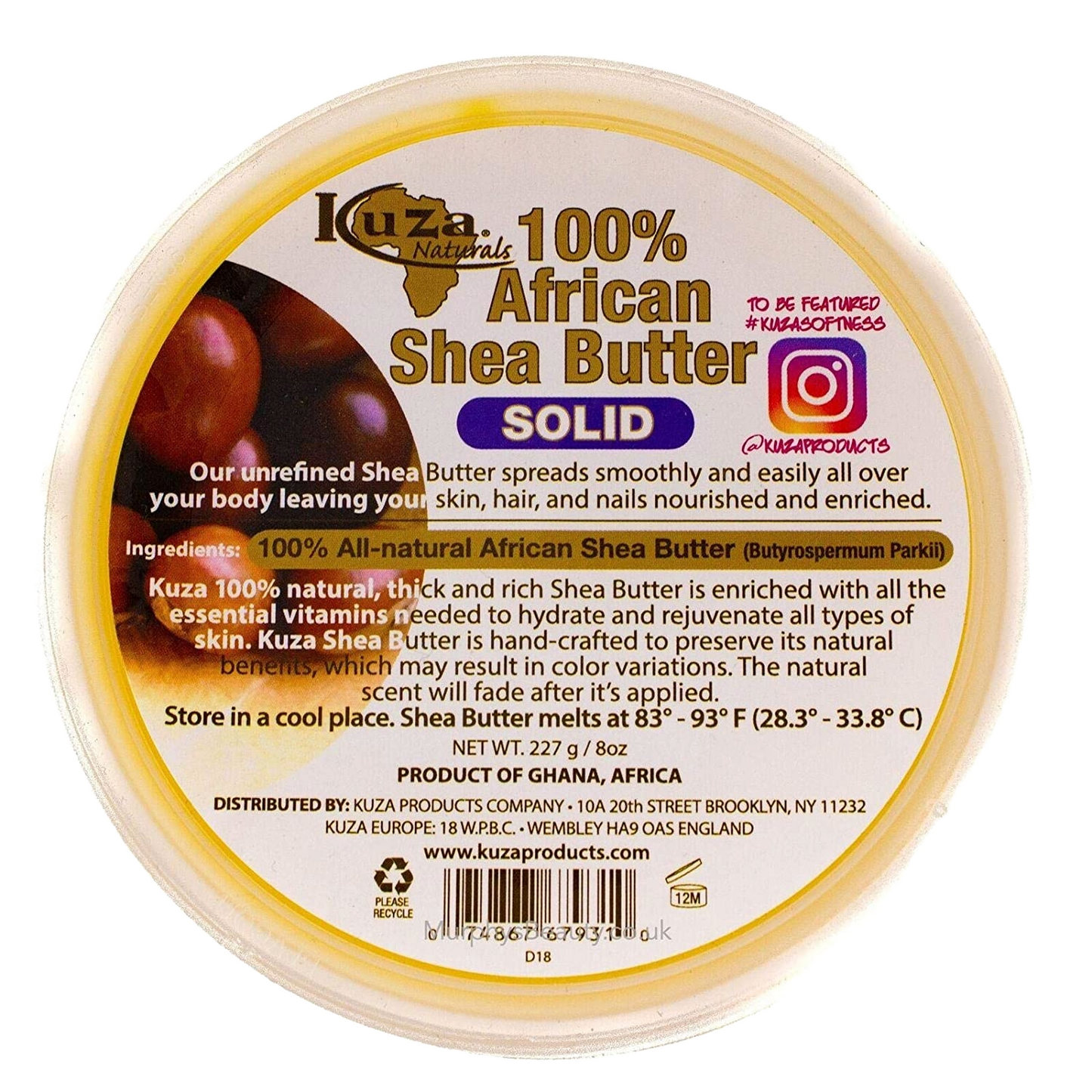 100% African Shea Butter Solid