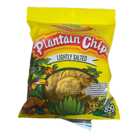 Plantain Chips Tropical Gourmet Salt 85g