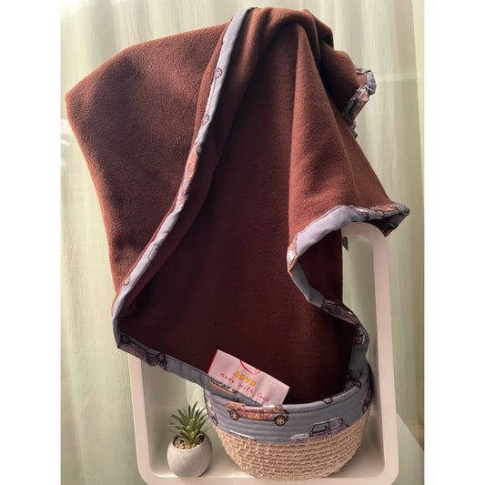 Handmade baby blanket and decorative basket Set