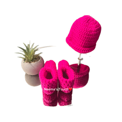 Handmade Baby Hat & Boot