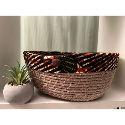 Handmade baby blanket and decorative basket Set