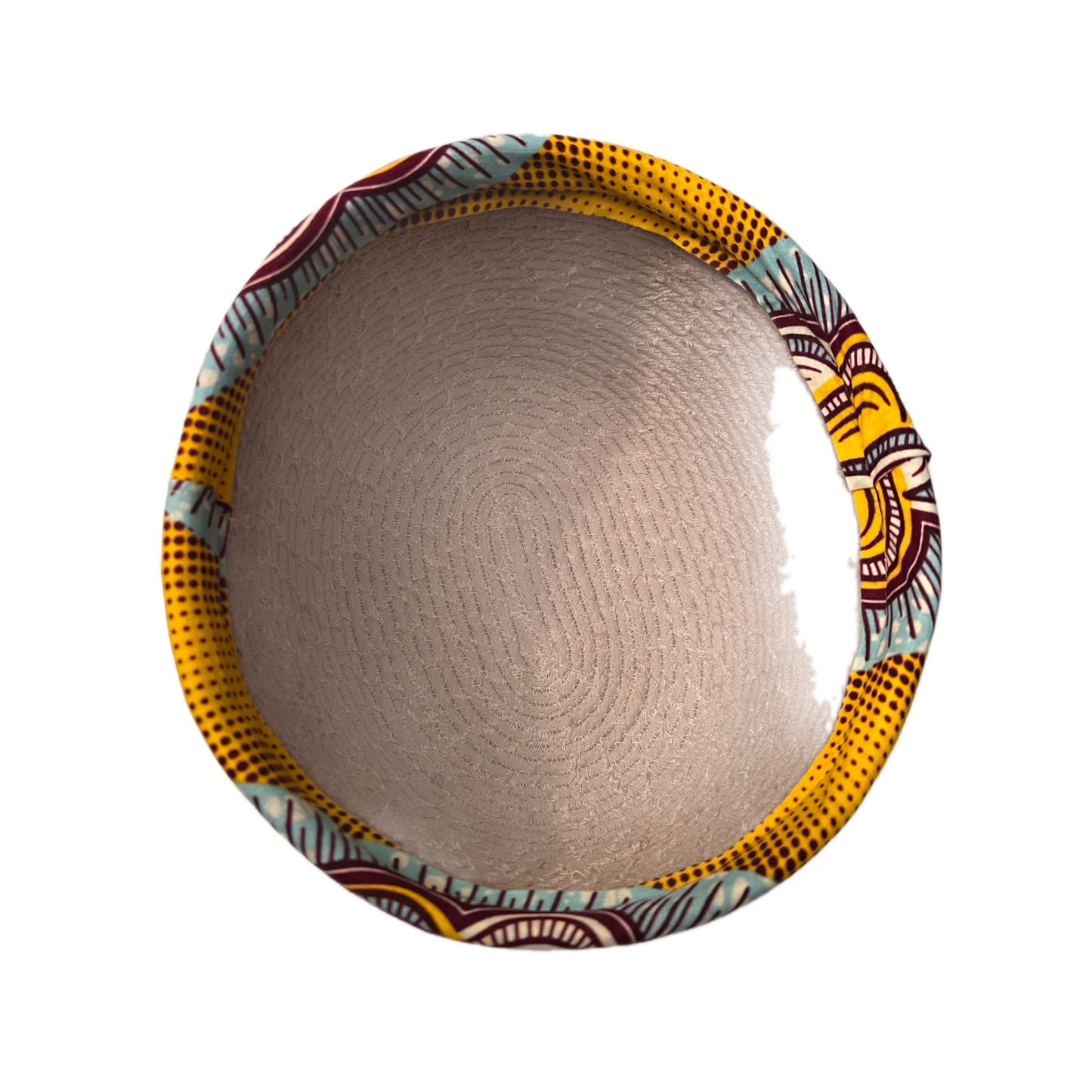 Handmade baby blanket and decorative basket set.