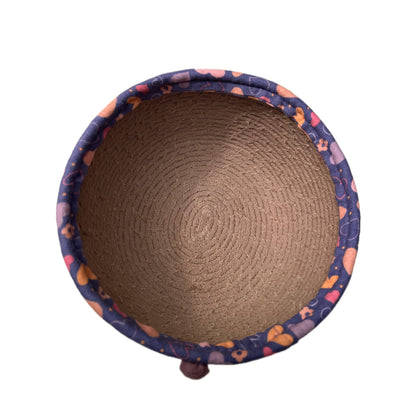 Handmade baby blanket and decorative basket Set