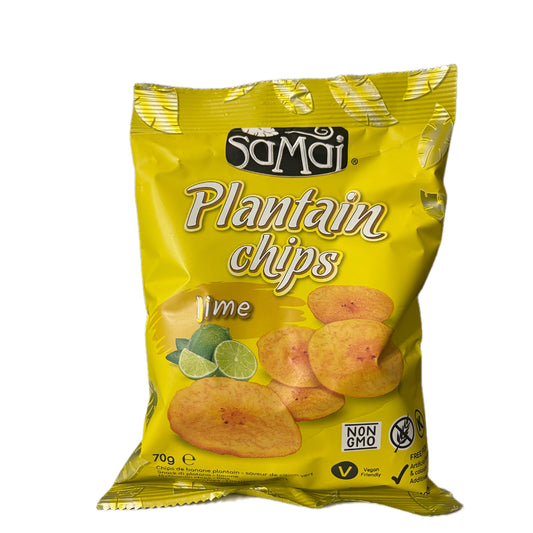 Samai Plantain Chips – Lime 70 g