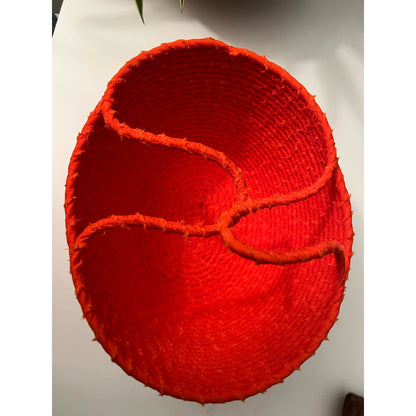 Handmade baby blanket and decorative basket with hand Set