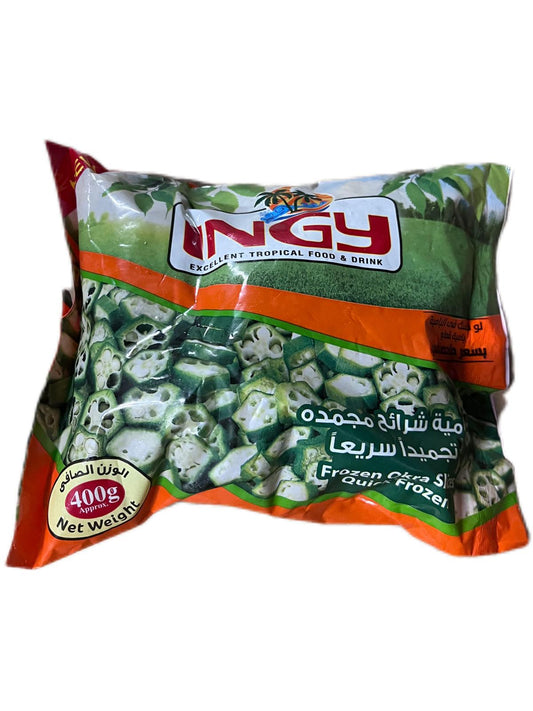 Okra Ingy Fresh Frozen small slices 400g