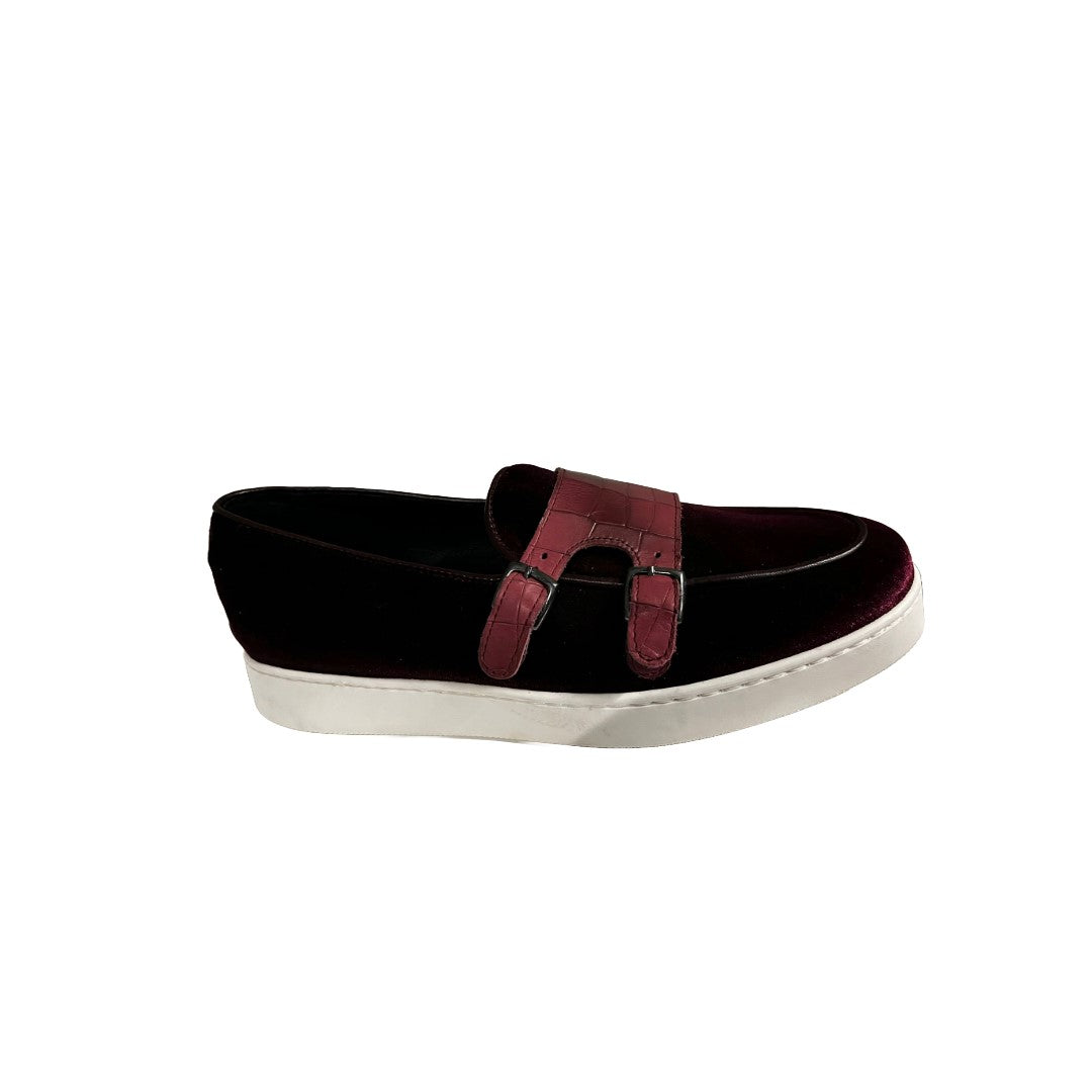 Bordeaux Velour Moccasin size 42