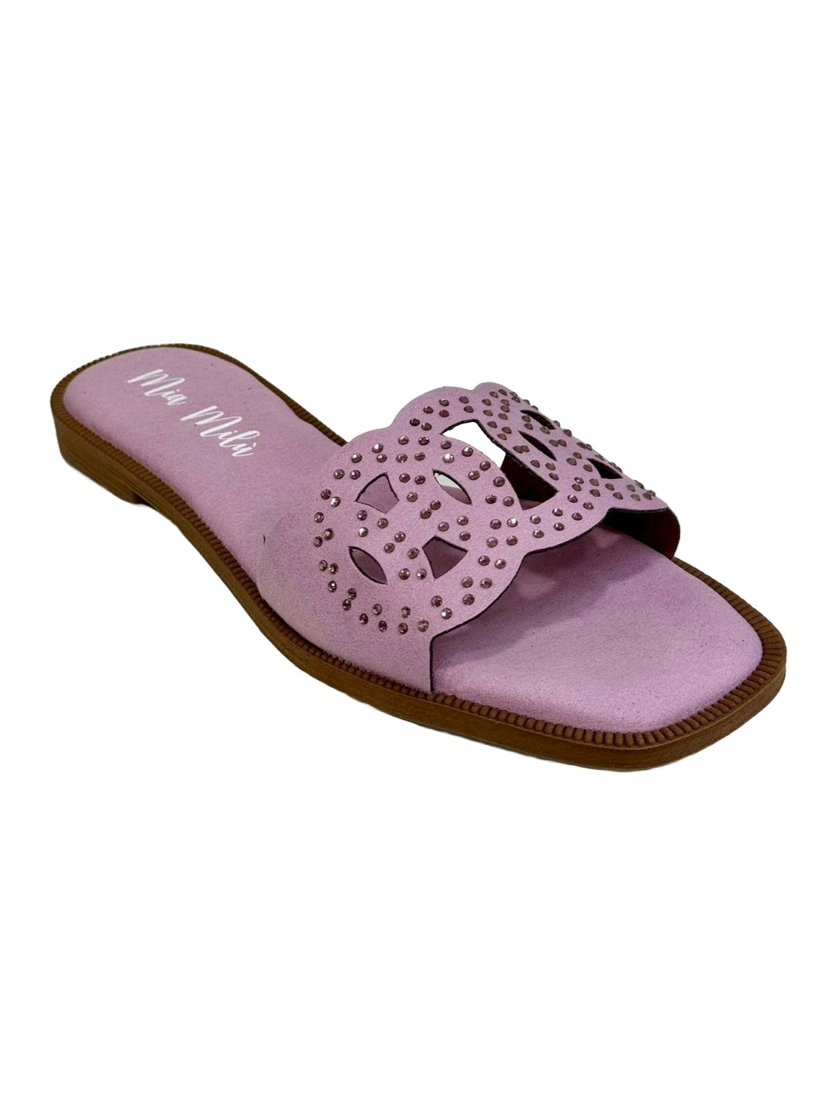 milu lilac slippers