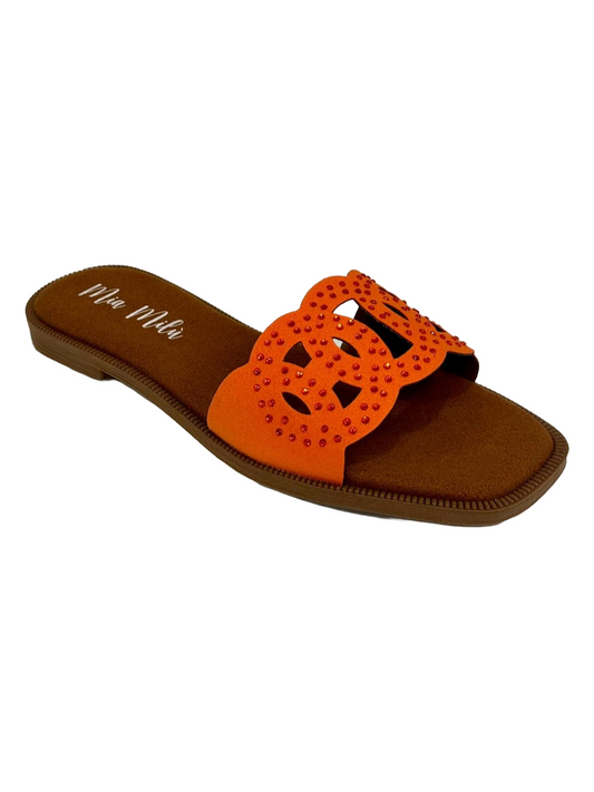 milu orange slippers